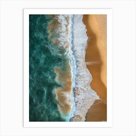 Aerial View Of A Beach 107 Art Print