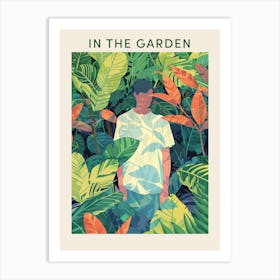 In The Garden Poster Green 7 Art Print