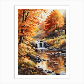 Autumn River 3 Art Print