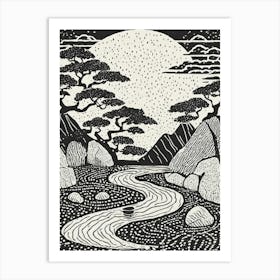 River In The Mountains Art Print