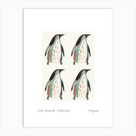 Cute Animals Collection Penguin 4 Art Print