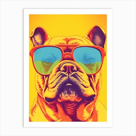 French Bulldog With Sunglasses Art Print