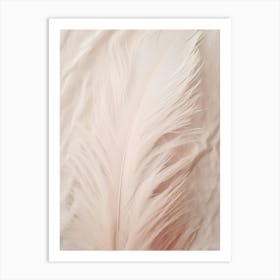 Pink Boho Feather 2 Art Print