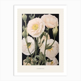 Flower Illustration Lisianthus 2 Poster Art Print