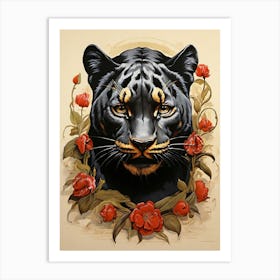 Panther art print Art Print