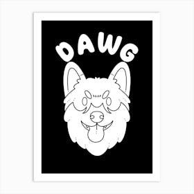 Dawg Shiba Inu Art Print