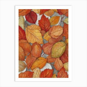 Autumn Leaves 8 Art Print