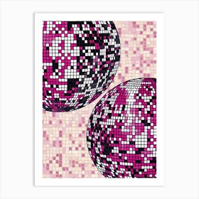 Disco Ball Vector 2 Art Print