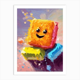 Scrub Daddy Sponge Oil Painting 2 Art Print