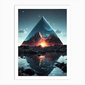 Pyramid Of Light Art Print