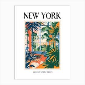 Brooklyn Botanic Garden New York Colourful Silkscreen Illustration 1 Poster Art Print