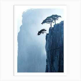 Tree On The Cliff 1 Art Print