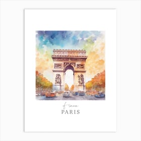 France, Paris Storybook 2 Travel Poster Watercolour Art Print