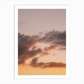 Warm Summer Clouds Art Print