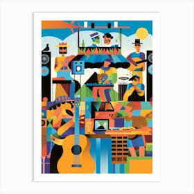 Latin Music Art Print