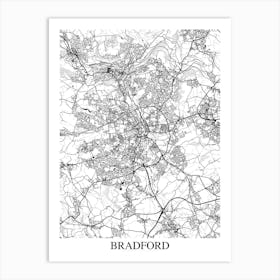 Bradford White Black Art Print