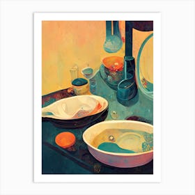 Kitchen Sink Surreal Painting Art Print