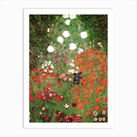 Klimt'S Garden 1 Art Print