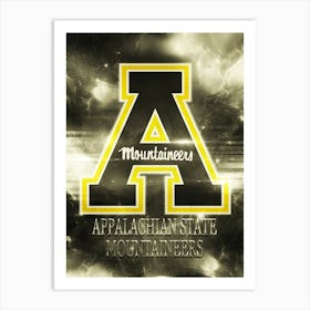 Appalachian State Mountaineers Art Print