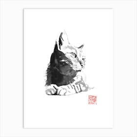 Cute cat Art Print