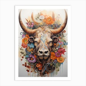 Bull Head Art Print