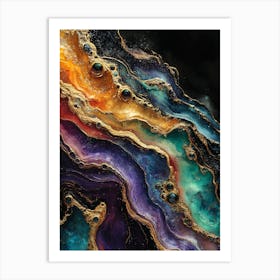 Stunning Whimsical Marble 9 Art Print