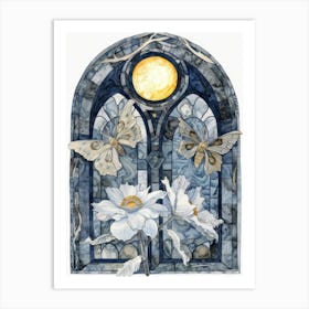 Moonlight In The Window Art Print