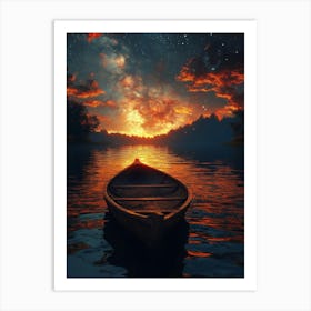 Boat In The Water 6 Art Print