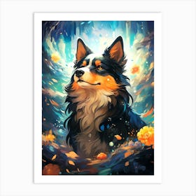 Australian Shepherd Dog Art Print