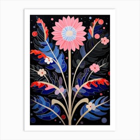 Cineraria 1 Hilma Af Klint Inspired Flower Illustration Art Print