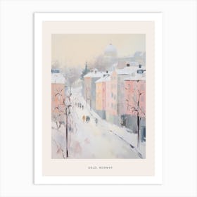 Dreamy Winter Painting Poster Oslo Norway 2 Art Print