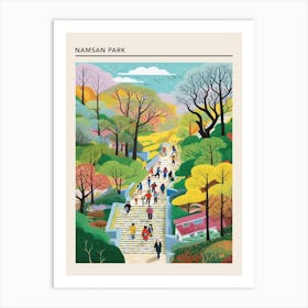 Namsan Park Seoul South Korea 3 Art Print