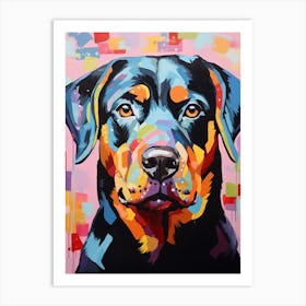 Rottweiler Pop Art Inspired 1 Art Print