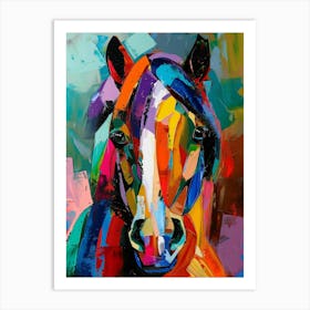 Colorful Horse 3 Art Print