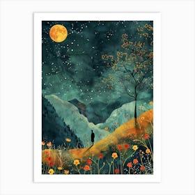 Night In The Countryside Art Print