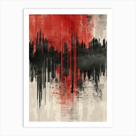 Red City Canvas Print Art Print