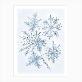 Ice, Snowflakes, Quentin Blake Illustration 2 Art Print