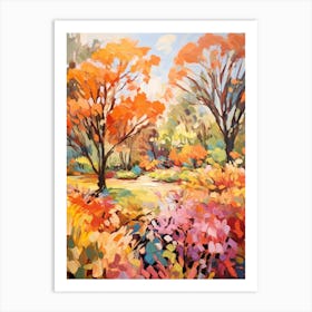 Autumn Gardens Painting Descanso Gardens 2 Art Print