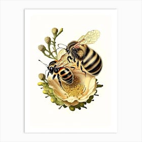 Colony Bees 2 Vintage Art Print