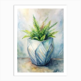 Fern In A Pot 1 Art Print