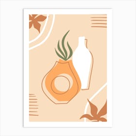 Vases And Plants Art Print