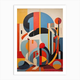 Vibrant Constructs Art Print