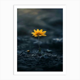 Yellow Flora Art Print