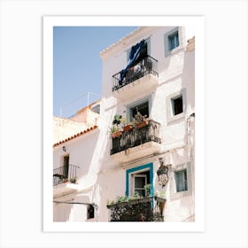 Houses in Eivissa // Ibiza Travel Photography Art Print