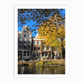 Amsterdam and Canal Art Print