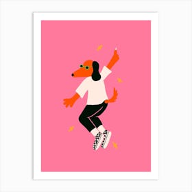 Disco Doggo Art Print