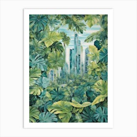 Jungle Cityscape Art Print