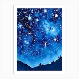 Night Sky With Stars 3 Art Print