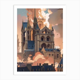 Paris Cathedral Art Print