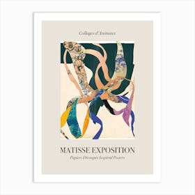 Octopus 3 Matisse Inspired Exposition Animals Poster Art Print